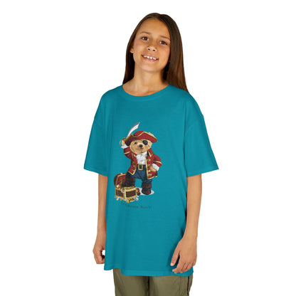 Pirate Dog Kids T-Shirt, Fun Birthday Gift, Summer Wear, Playtime Tee, Adventure Shirt, Kids Pirate Costume