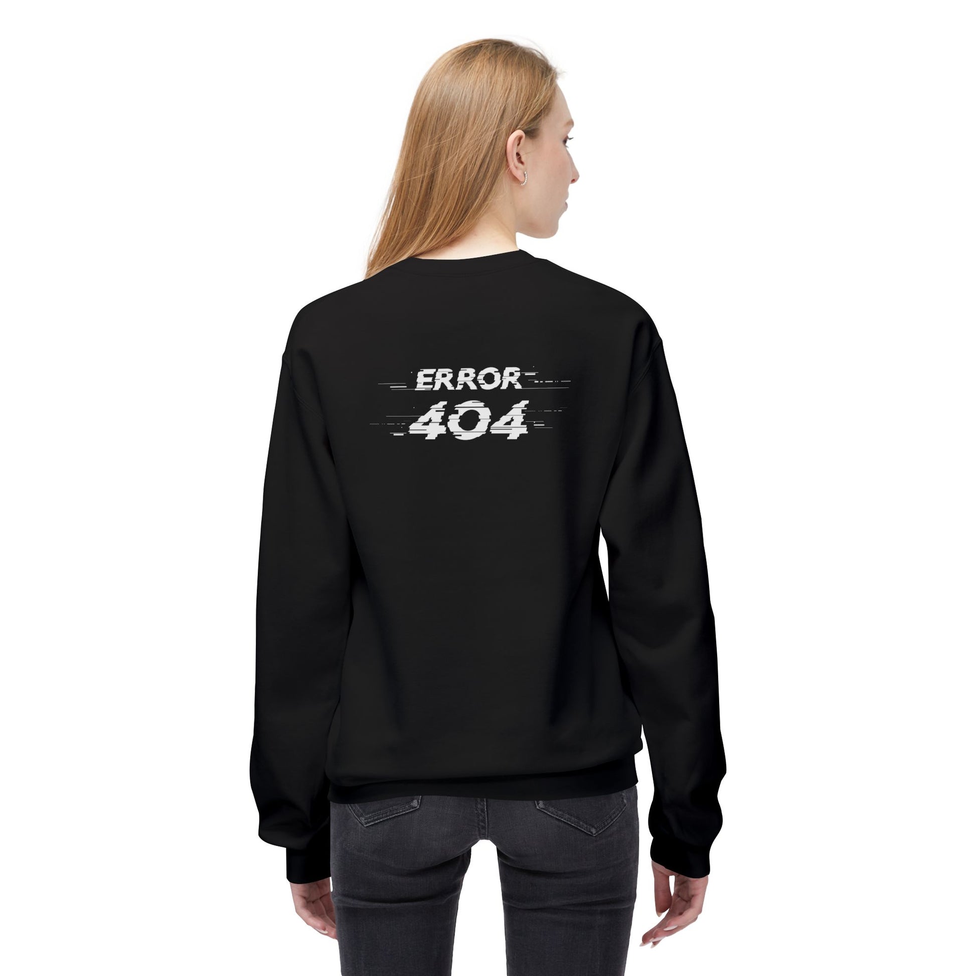 Error 404 Crewneck Sweatshirt, Funny Gift for Tech Lovers, Unisex Fleece Sweater, Casual Outfit, Geeky Humor Clothing