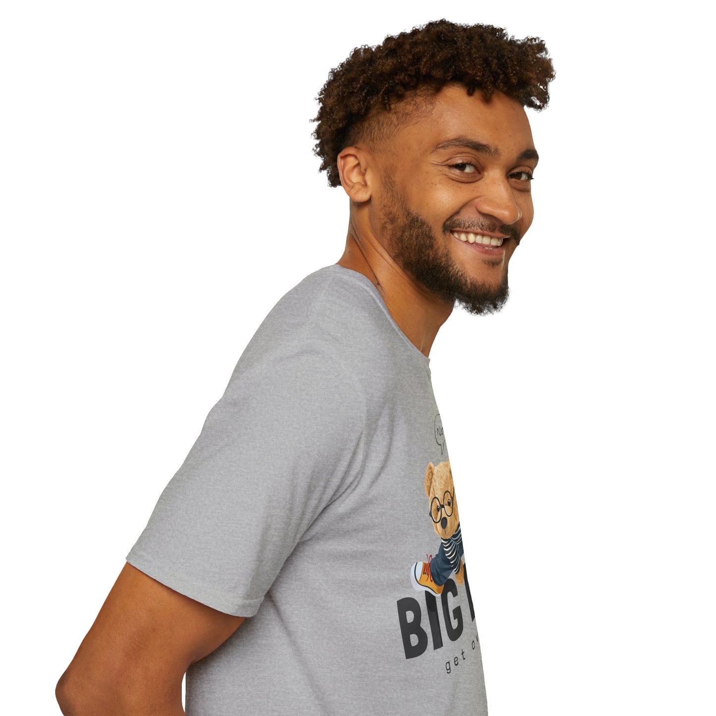 Playful Bear Graphic Tee - Unisex Softstyle T-Shirt, Casual Wear, Cute Gift, Birthday Shirt, Fun Statement Tee