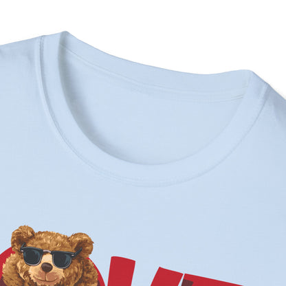 Love Bear Unisex Softstyle T-Shirt | Cute Casual Tee, Gift for Him/Her, Valentine’s Day, Birthday, Everyday Wear