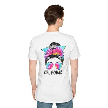 Colorful Girl Power T-Shirt, Feminist Tee, Summer Casual Wear, Gift for Her, Empowerment Shirt, Festival Apparel
