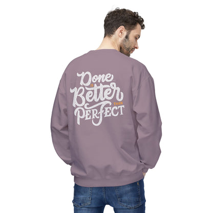 Motivational Fleece Sweatshirt: Cozy Crewneck, Perfect for Self-Care Days, Gift for Friends, Inspirational Quotes, Peer Encouragement
