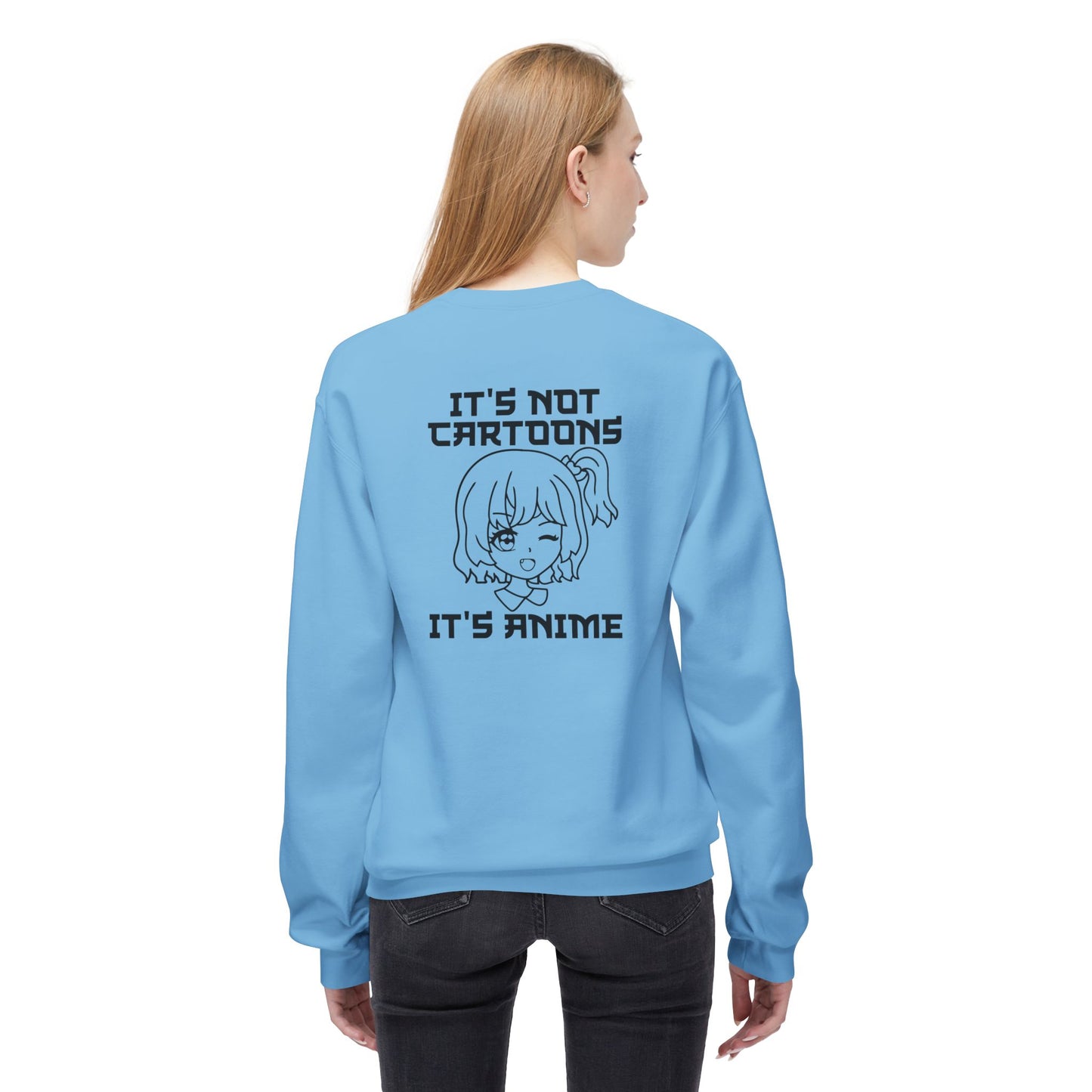 Anime Sweatshirt - It's Not Cartoons, Gift for Anime Fans, Casual Wear, Cozy Hoodie Alternative, Perfect for Conventions