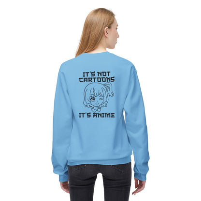 Anime Sweatshirt - It's Not Cartoons, Gift for Anime Fans, Casual Wear, Cozy Hoodie Alternative, Perfect for Conventions
