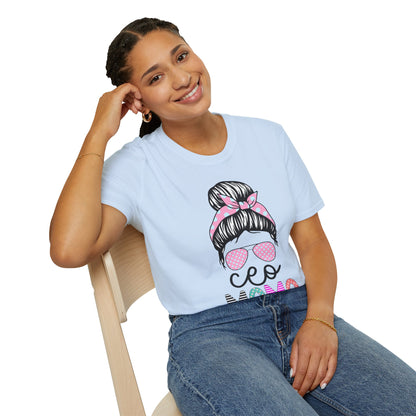 CEO Mama Graphic T-Shirt - Unisex Softstyle Tee, Perfect Gift for Mom, Birthday, Mother's Day, Casual Wear, Relaxed Fit