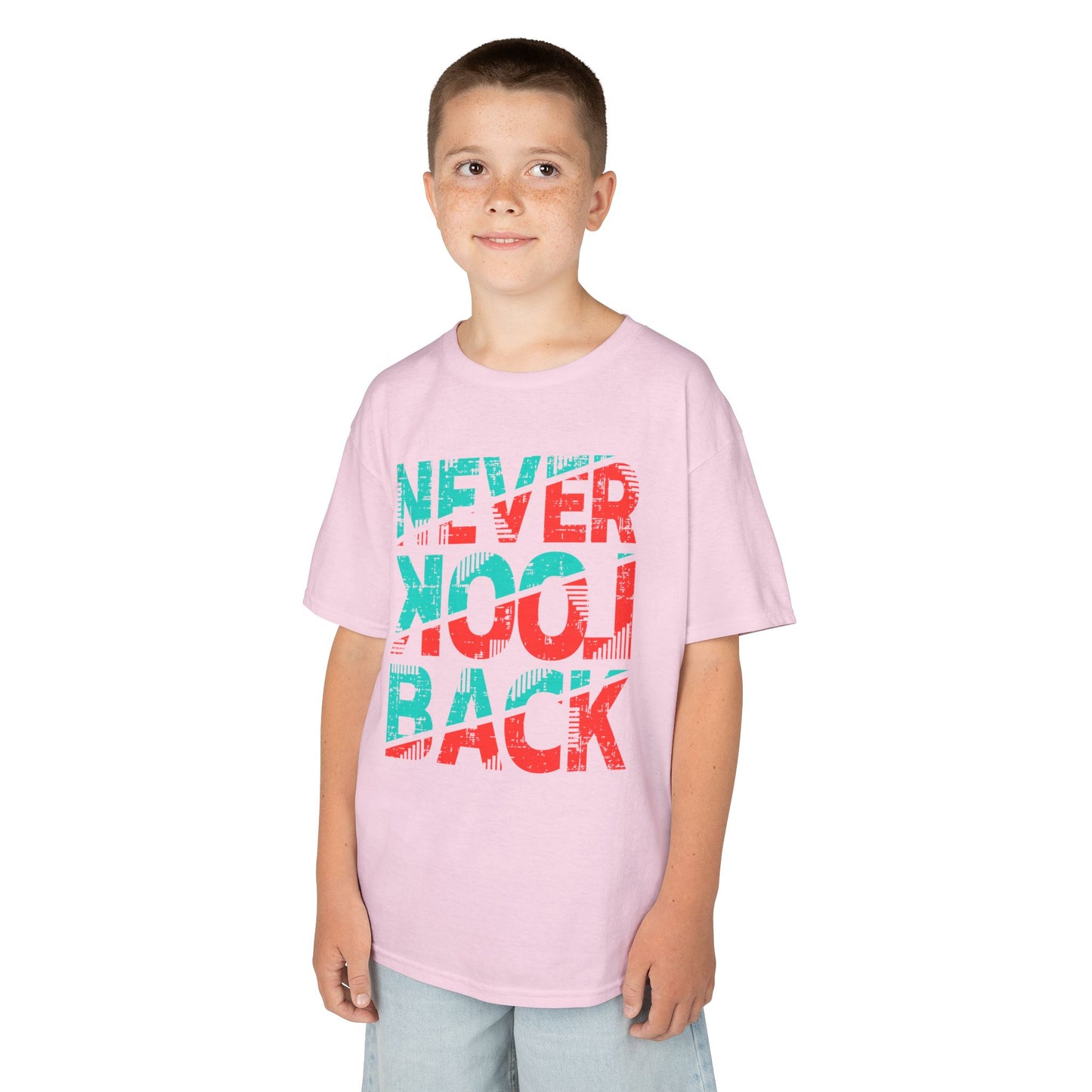 Never Look Back Kids Tee - Fun Graphic Tee, Youth Tee, Birthday Gift, Casual Wear, Motivational T-Shirt