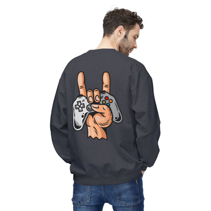 Gamer Fleece Crewneck Sweatshirt, Unisex Sweatshirt for Gamers, Gaming Apparel, Perfect Gift for Birthdays, Geek Culture, Casual Wear