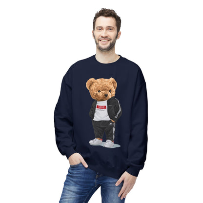 Teddy Bear Sweatshirt - Perfect for Teens, Gifts, Casual Wear, Winter Essentials, Cute Graphic Apparel
