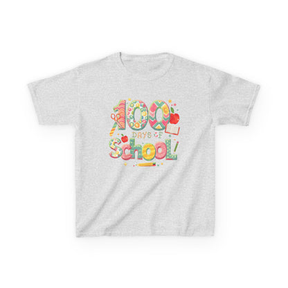 Kids School Celebration Tee - 100 Days of School, Class Shirt, Back to School Outfit, Fun Teacher Gift, Kids Education Apparel Ash XL