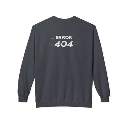 Error 404 Crewneck Sweatshirt, Funny Gift for Tech Lovers, Unisex Fleece Sweater, Casual Outfit, Geeky Humor Clothing