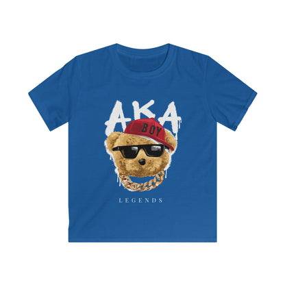Cool Bear Graphic Kids Tee, Fun Animal T-Shirt, Trendy Youth Apparel, Perfect Gift for Boys, Summer Wear, Birthday Surprise Royal