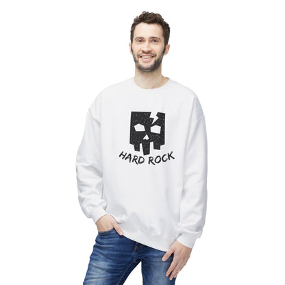 Unisex Hard Rock Sweatshirt, Cozy Music Lover Gift, Trendy Casual Wear, Perfect for Concerts, Birthday Present, Halloween Outfit