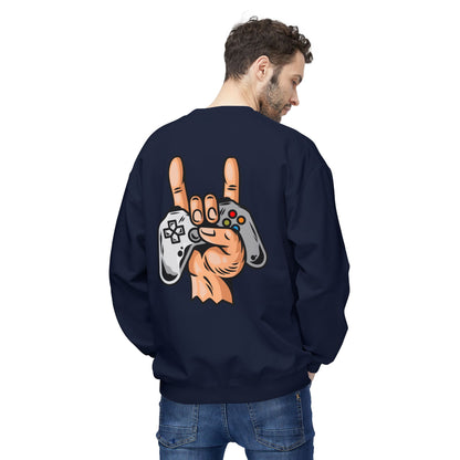 Gamer Fleece Crewneck Sweatshirt, Unisex Sweatshirt for Gamers, Gaming Apparel, Perfect Gift for Birthdays, Geek Culture, Casual Wear