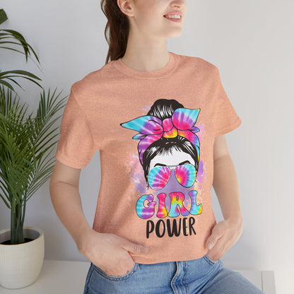 Empowering Girl Power Tee, Unisex T-Shirt for Girls, Feminist Apparel, Gift for Her, Cute Summer Top, Casual Statement Shirt