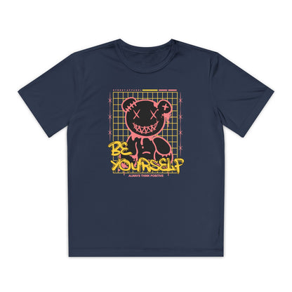 Youth Graphic Tee, Be Yourself Style, Trendy Apparel for Kids, Comfortable Casual Wear, Valentine's Day Gift, Unique Birthday Present True Navy