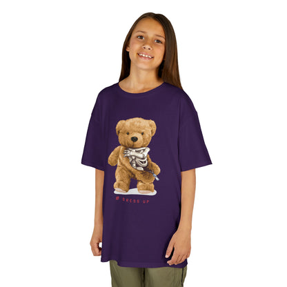 Cute Teddy Bear Kids Tee, Kids Cotton T-Shirt, Fun Graphic Tee, Childrens Holiday Gift, Soft Casual Wear