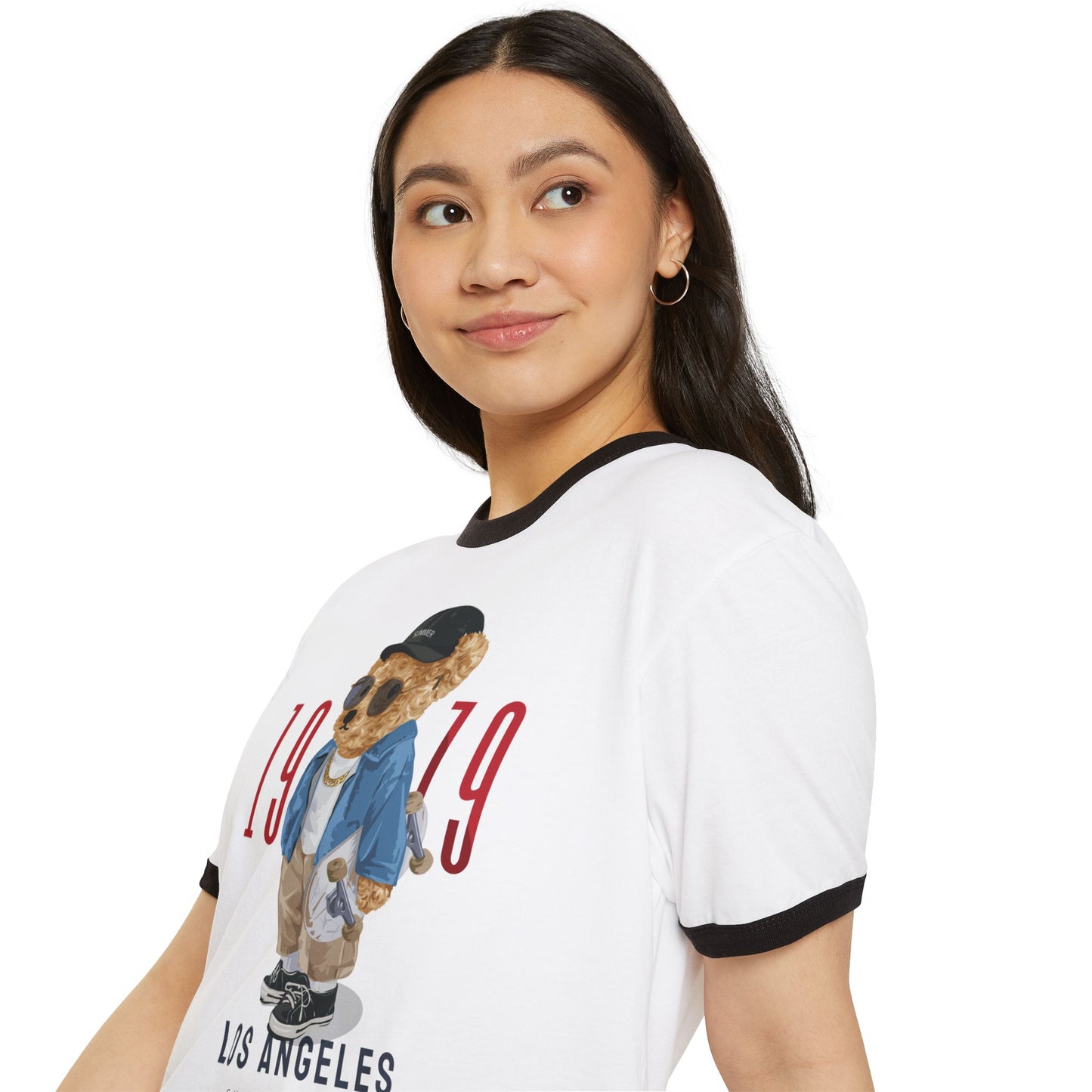 Retro Bear Graphic T-Shirt, Unisex Vintage Tee, Casual Summer Top, Birthday Gift, Streetwear Style, 1979 Los Angeles Design