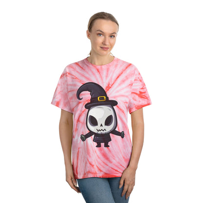 Whimsical Tie-Dye Tee, Fun Halloween Shirt, Spooky Casual Wear, Ghostly Gift for Kids, Witchy Vibe Apparel, Perfect for Parties - Cozy Kawaii LLC
