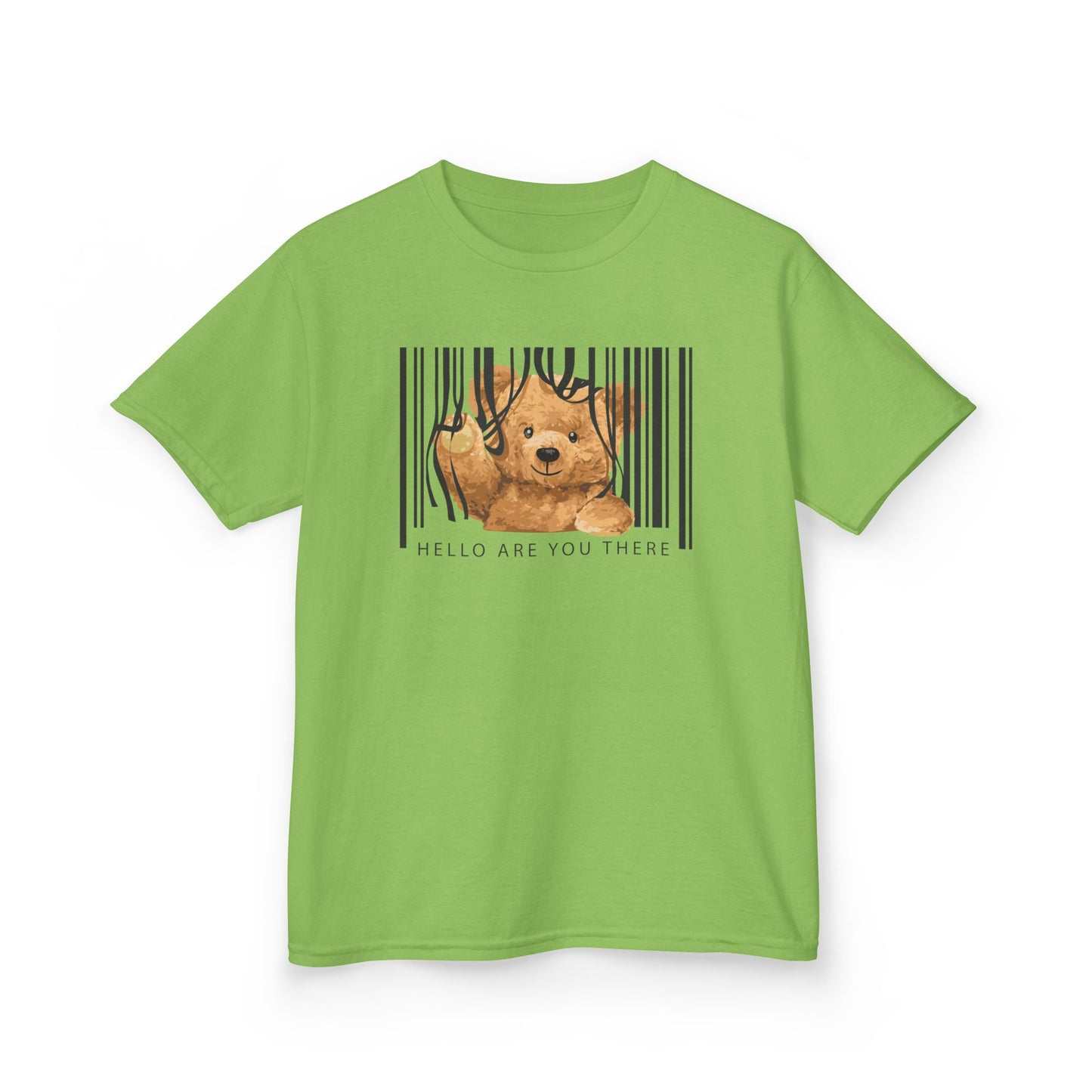 Kids Animal Graphic Tee, Cute Bear Shirt, Fun Kids Apparel, Perfect for Playdates, Birthday Gift, Animal Lover Gift Lime
