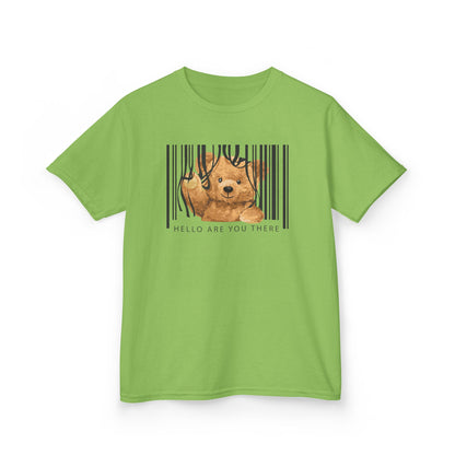 Kids Animal Graphic Tee, Cute Bear Shirt, Fun Kids Apparel, Perfect for Playdates, Birthday Gift, Animal Lover Gift Lime