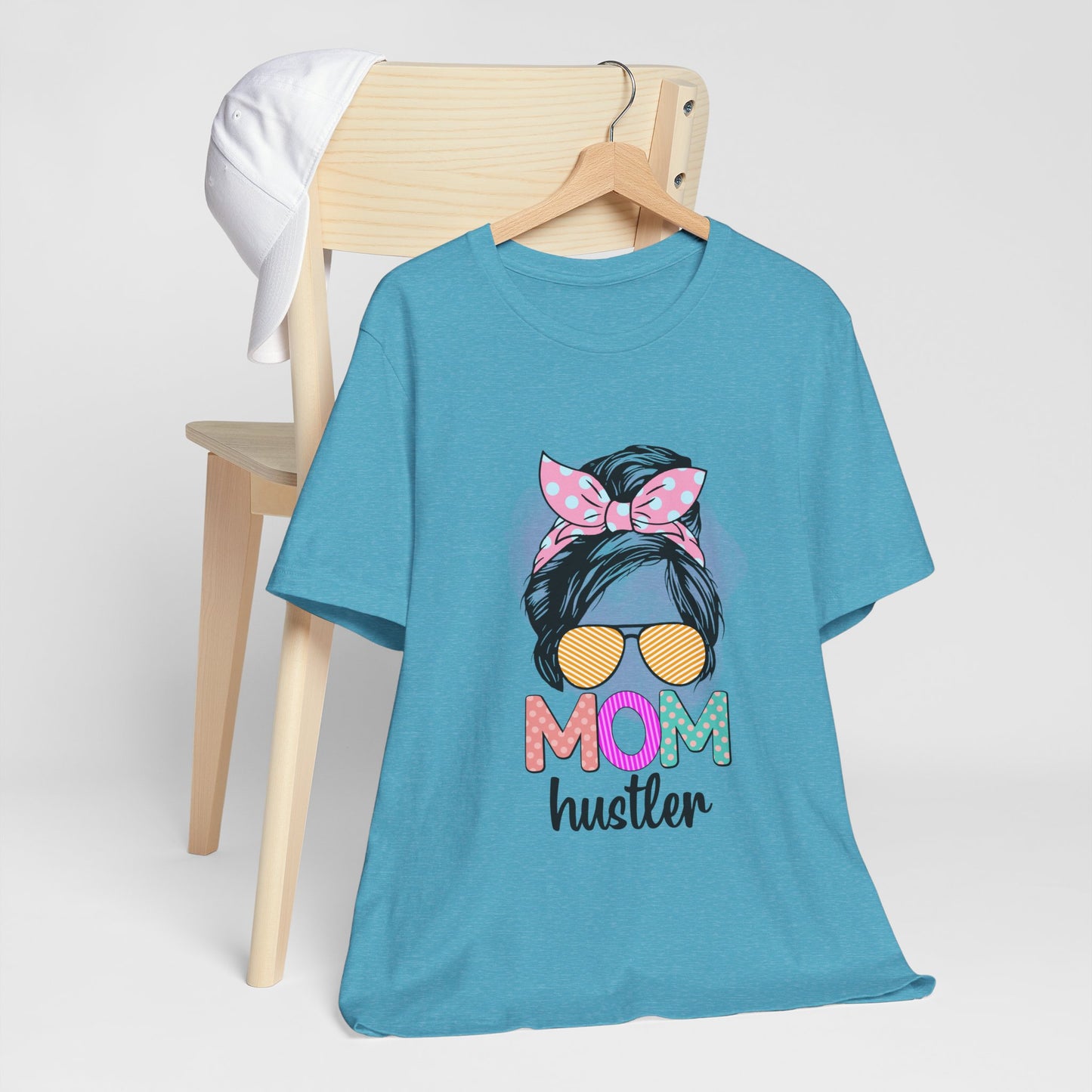 Mom Hustler Graphic Tee, Trendy Shirt for Moms, Mother's Day Gift, Motivational Tee, Casual Wear