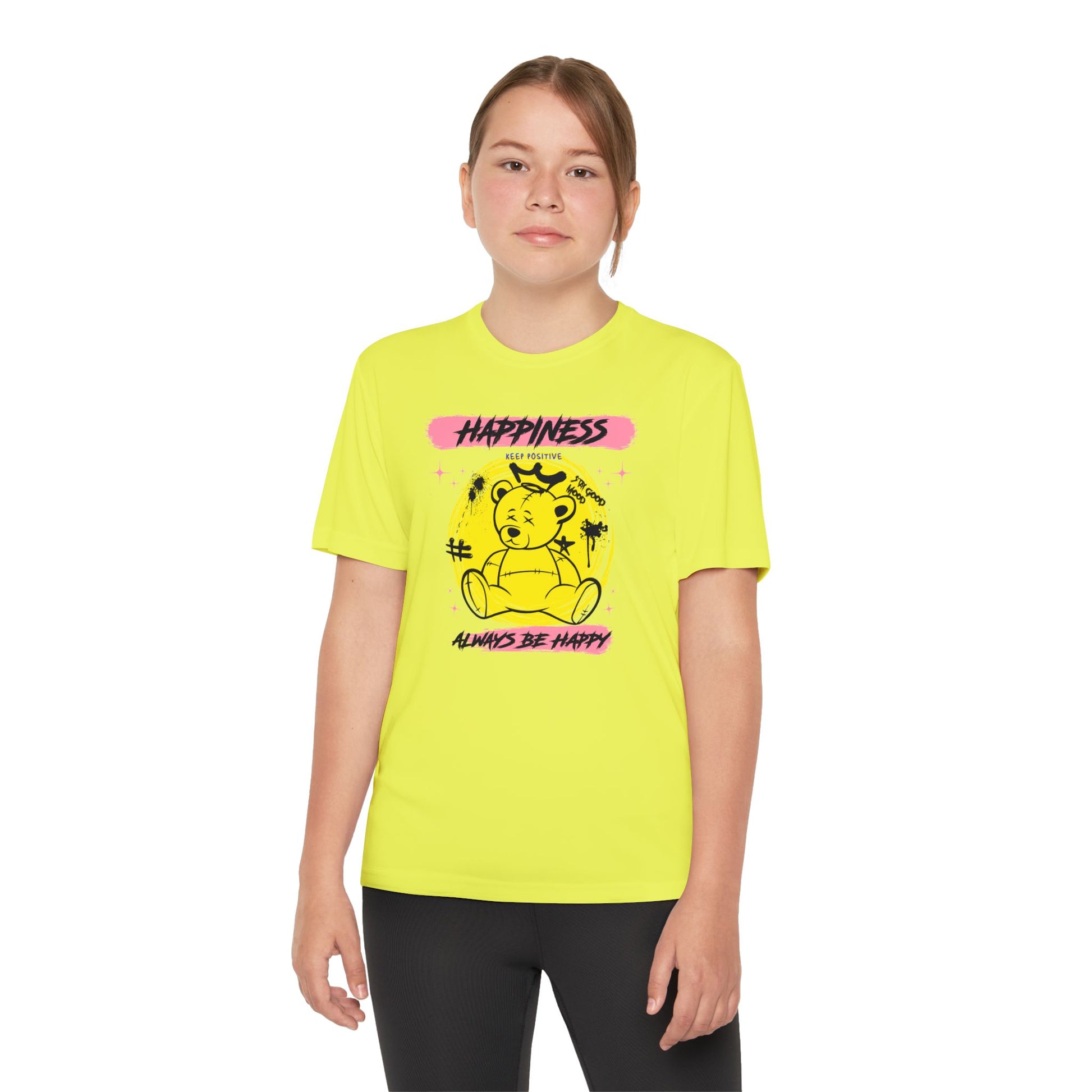 Youth Happiness Tee | Always Be Happy Shirt, Trendy Kids T-Shirt, Fun Graphic Tee, Positive Vibes Attire, Birthday Gift for Kids