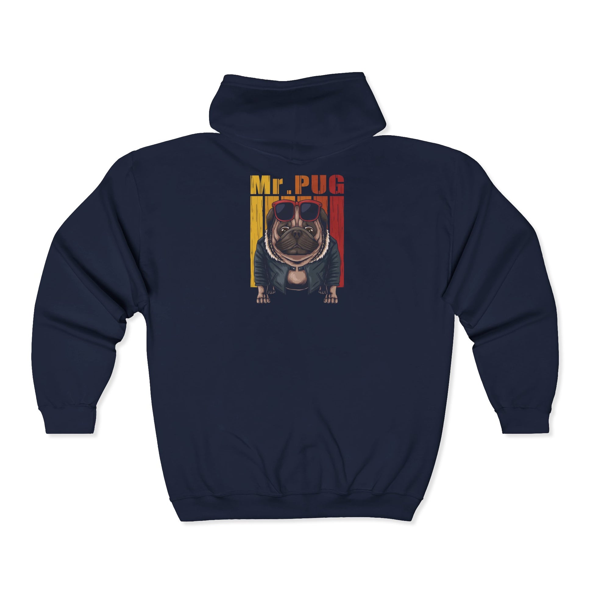 Mr. PUG Hoodie - Funny Pet Lover Gift, Dog Sweatshirt, Cute Animal Apparel, Casual Wear for Dog Owners, Unique Pet Merchandise