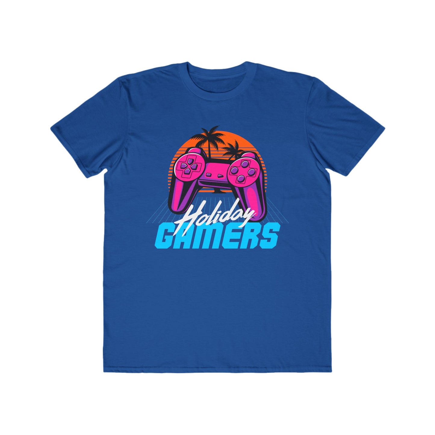 Men's Gaming Holiday Tee, Perfect for Gamers, Summer Vibes, Gift for Birthdays, Casual Wear, Collector's Item Royal Blue