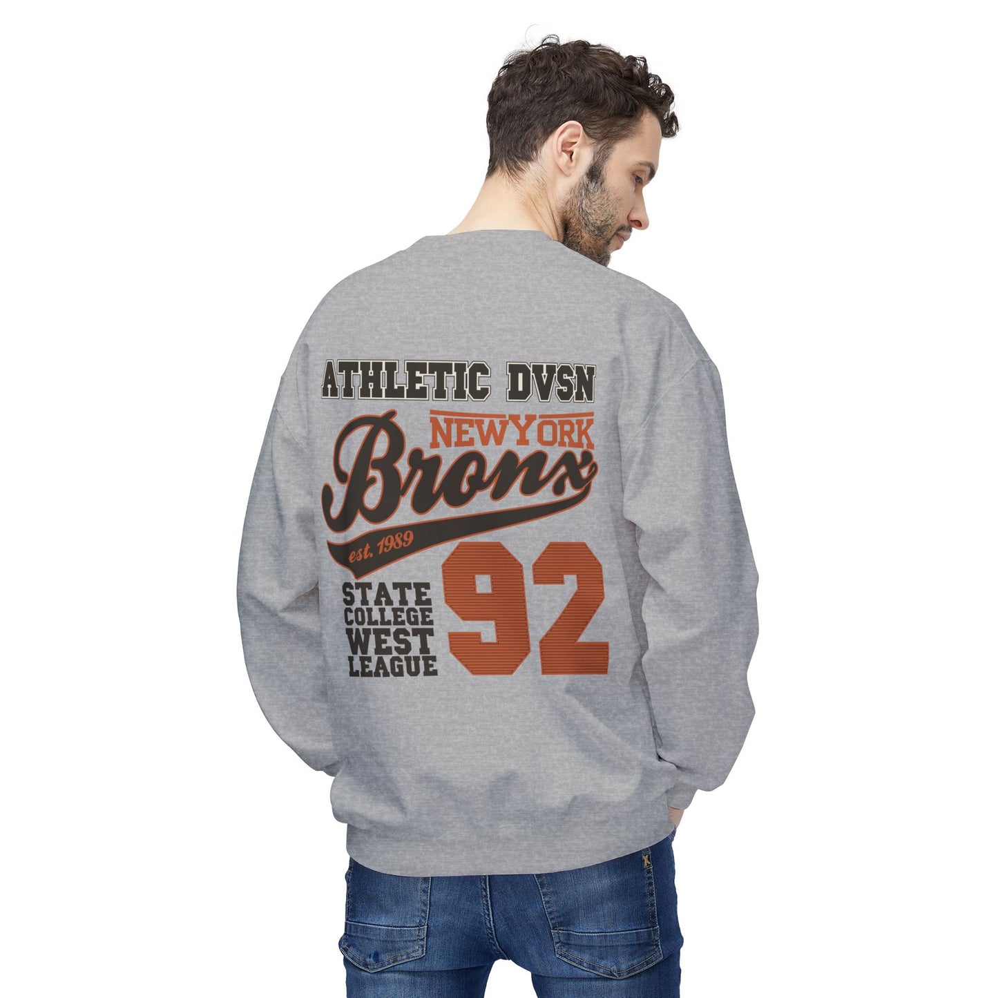 Vintage Athletic Crewneck Sweatshirt, Casual Pullover, Retro Style, Cozy Loungewear, Gift for Him/Her, Sports Fan Apparel