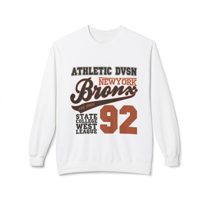 Vintage Athletic Crewneck Sweatshirt, Casual Pullover, Retro Style, Cozy Loungewear, Gift for Him/Her, Sports Fan Apparel White