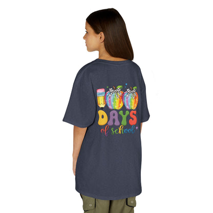 Colorful 100 Days of School Kids Tee, Fun T-Shirt, Back to School, Teacher Gift, Rainbow Design, Kid's Clothing