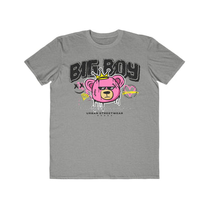 Stylish Urban Bear T-Shirt | Big Boy Graphic Tee, Streetwear Fashion, Urban Wear For Men, Gift for Him, Trendy Tee Heather Grey