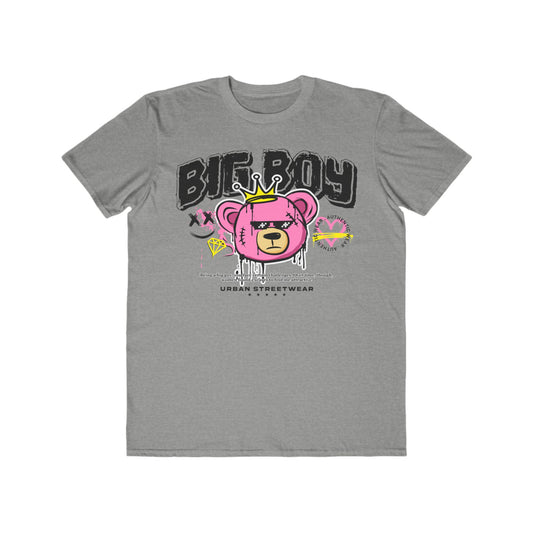 Stylish Urban Bear T-Shirt | Big Boy Graphic Tee, Streetwear Fashion, Urban Wear For Men, Gift for Him, Trendy Tee Heather Grey