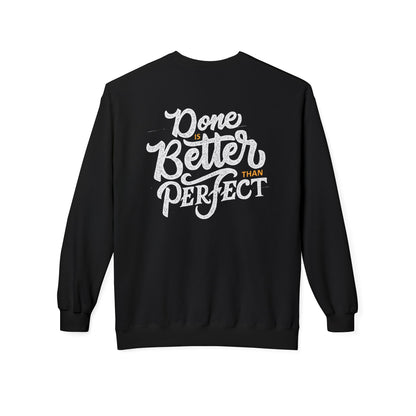 Motivational Fleece Sweatshirt: Cozy Crewneck, Perfect for Self-Care Days, Gift for Friends, Inspirational Quotes, Peer Encouragement
