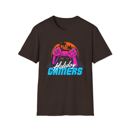 Retro Gamer T-Shirt, Gaming Gift, Unisex Softstyle Tee, Video Game Shirt, Holiday Gamers Apparel, Fun Casual Wear