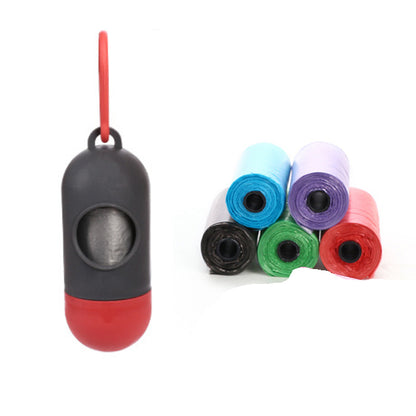 Pet Trash Bag Dog Poop Bags For Waste Refuse Cleanup Red black 5pcs bag