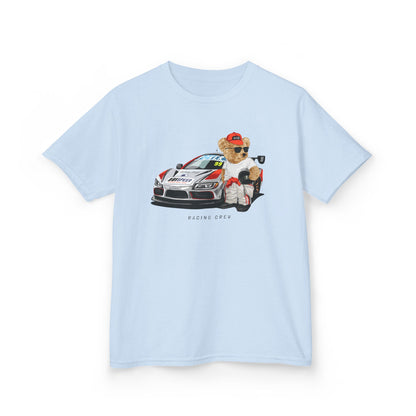 Kids Racing T-Shirt, Fun Kids Tee, Race Car Shirt, Birthday Gift for Boys, Cool Summer Tee, Car Lover Apparel Light Blue
