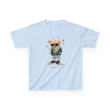 Cool Bear Kids Tee - Fun Graphic Shirt for Stylish Children, Gift for Birthdays, Everyday Wear, Casual Outfit, Unique Kids Apparel Light Blue