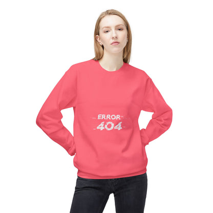 Error 404 Crewneck Sweatshirt, Funny Gift for Tech Lovers, Unisex Fleece Sweater, Casual Outfit, Geeky Humor Clothing