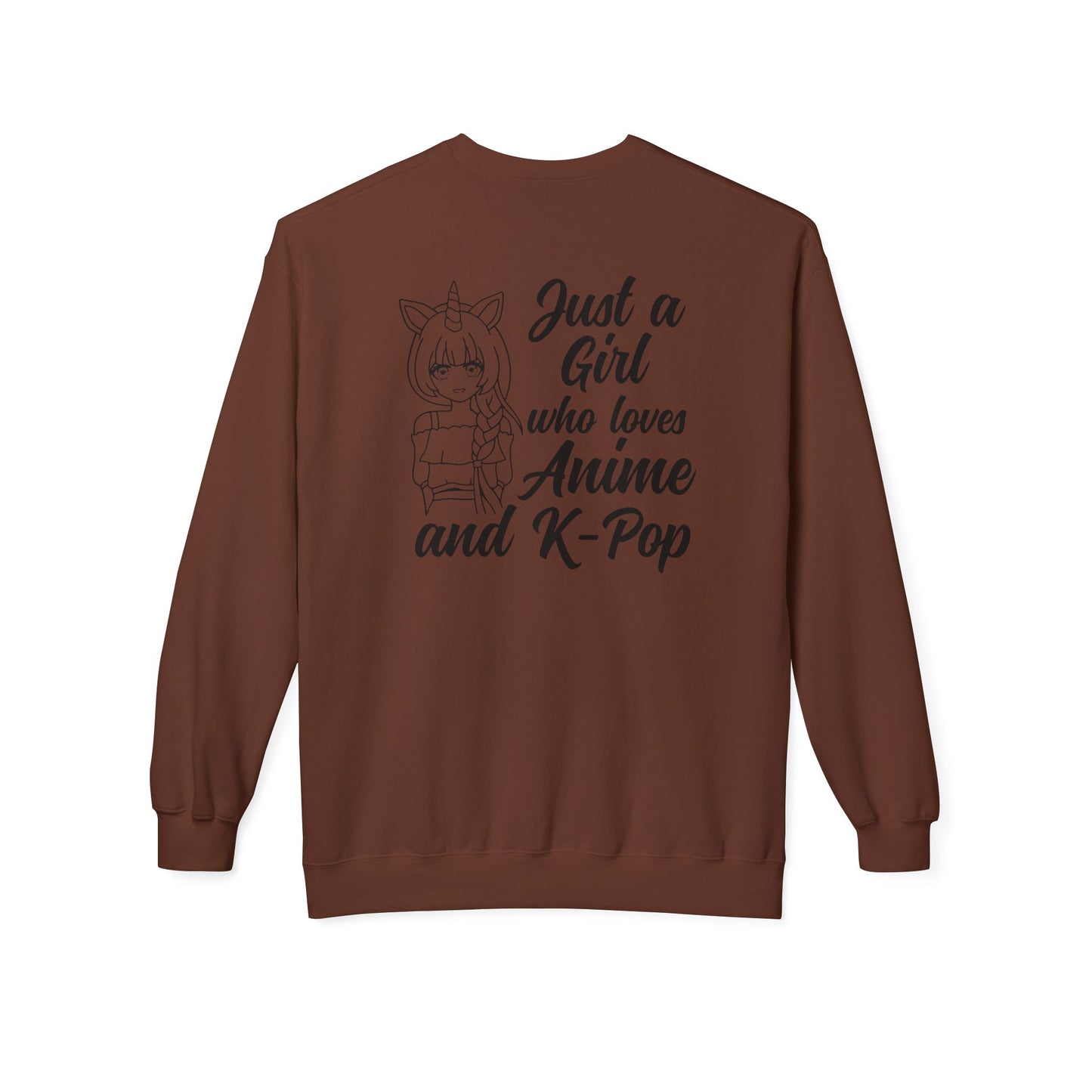 Anime & K-Pop Crewneck Sweatshirt, Cozy Gift for Fans, Cute Fashion for Anime Lovers, Perfect for Casual Outfits, Birthday & Holiday Gift