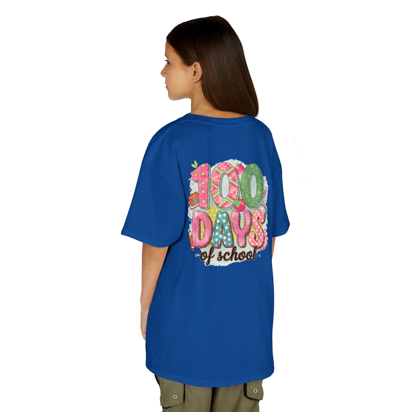 Kids 100 Days of School Tee, Fun t-shirt for kids, Milestone celebration shirt, Perfect for school events, Unique kids' apparel