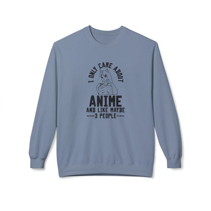 Anime Lover Crewneck Sweatshirt - Perfect for Gift, Casual Wear, Cosplay, Anime Events, Pop Culture Enthusiasts Stone Blue