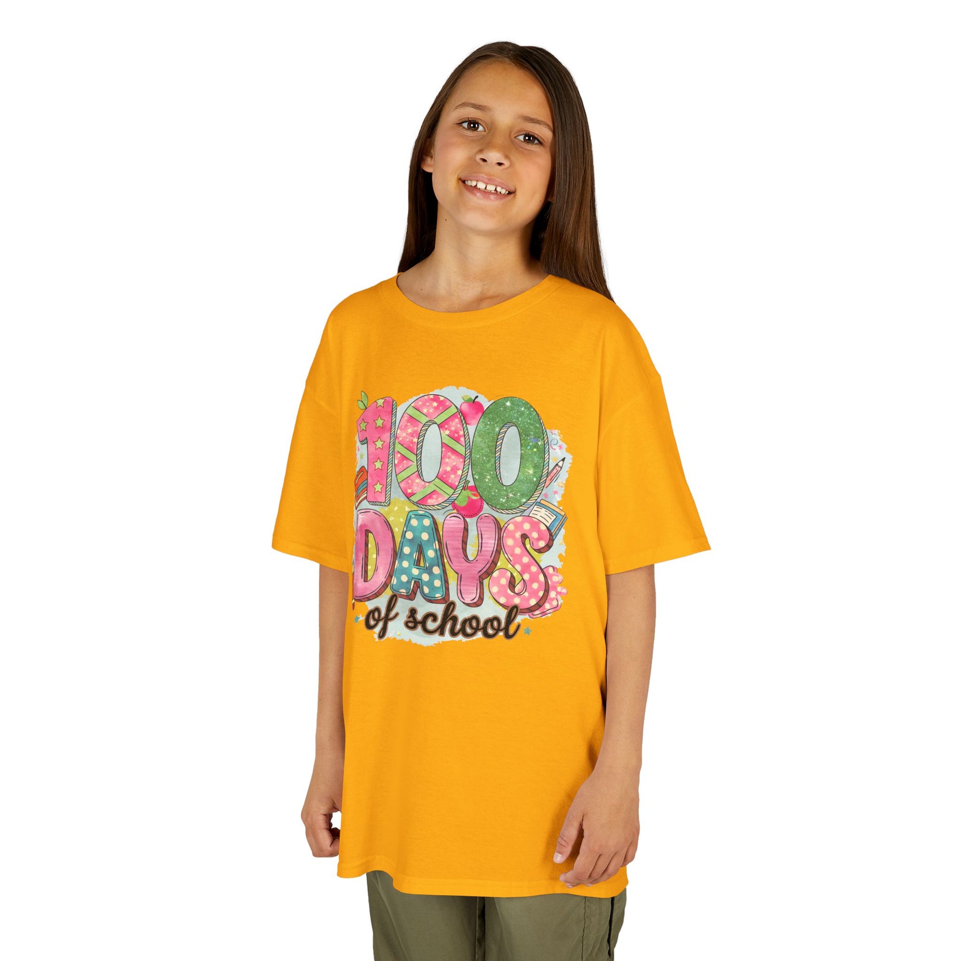 Kids 100 Days of School Tee, Fun t-shirt for kids, Milestone celebration shirt, Perfect for school events, Unique kids' apparel