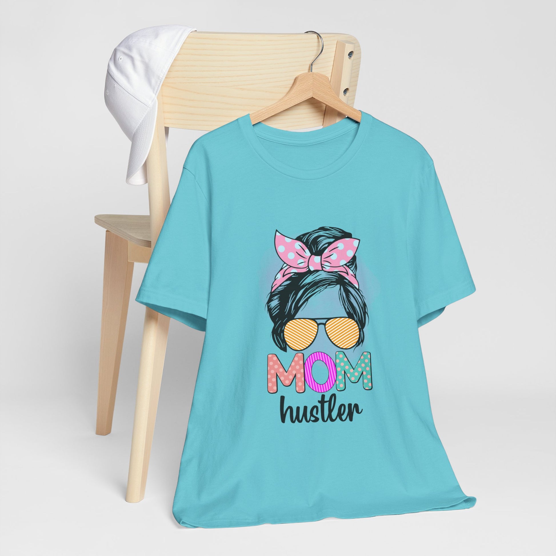 Mom Hustler Graphic Tee, Trendy Shirt for Moms, Mother's Day Gift, Motivational Tee, Casual Wear
