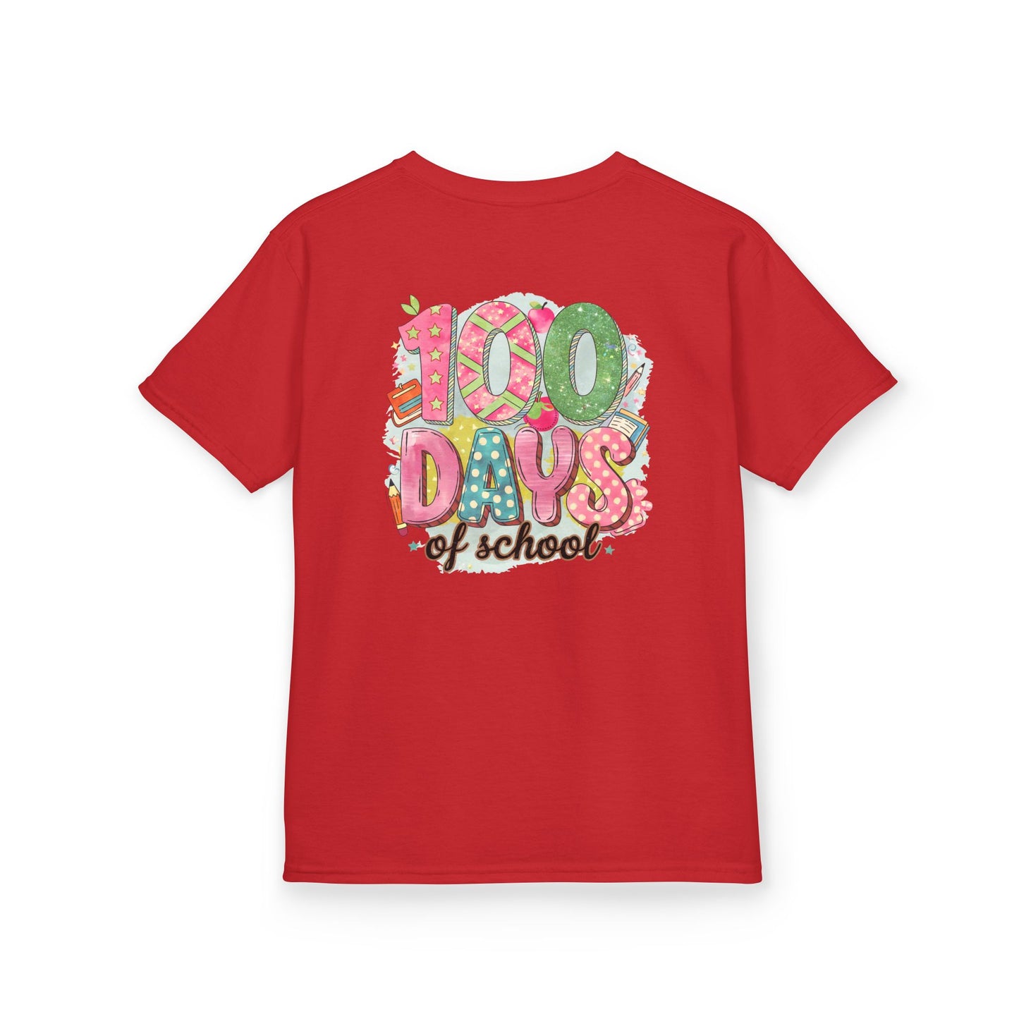 Kids 100 Days of School Tee, Fun t-shirt for kids, Milestone celebration shirt, Perfect for school events, Unique kids' apparel