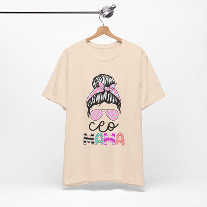 CEO Mama Graphic Tee, Unisex T-Shirt for Moms, Gift for New Mothers, Casual Summer Top, Fun Parenting Apparel, Mother's Day Gift