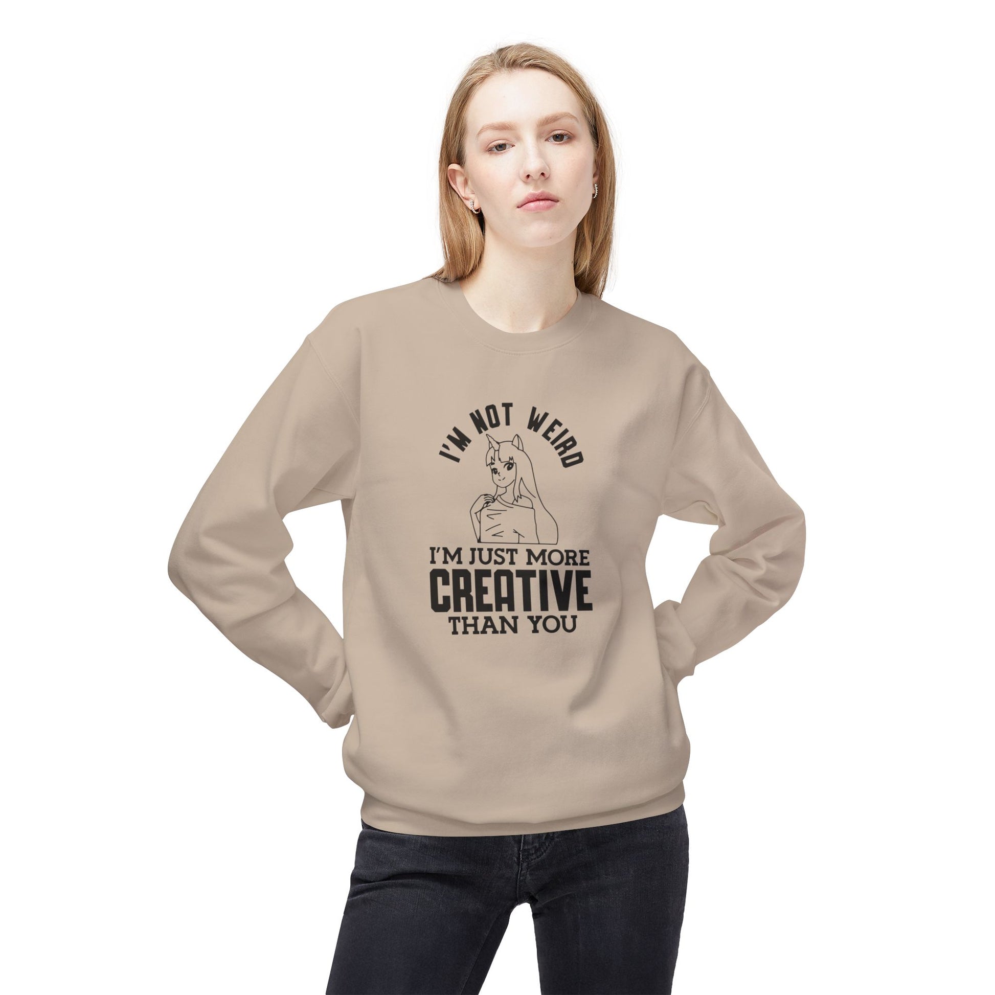 Creative & Unique Sweatshirt for Artists, Perfect Gift for Creatives, Quirky Quote Crewneck