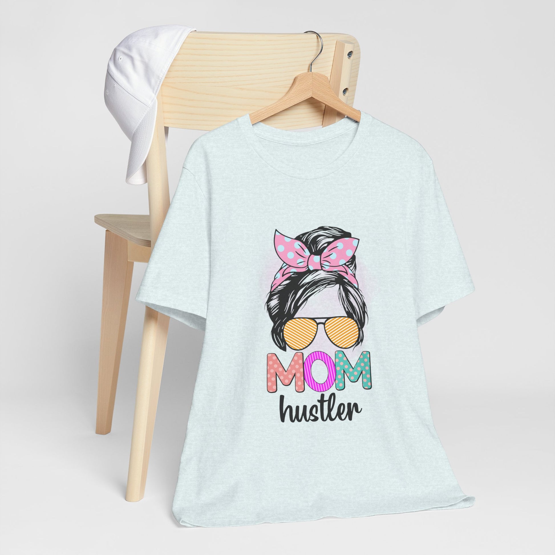 Mom Hustler Graphic Tee, Trendy Shirt for Moms, Mother's Day Gift, Motivational Tee, Casual Wear