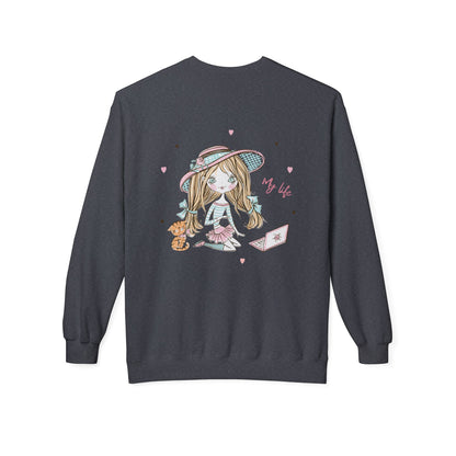 Cute Illustrated Crewneck Sweatshirt, Cozy Everyday Wear, Gift for Her, Fun Fashion, Casual Outfit, Birthday Present