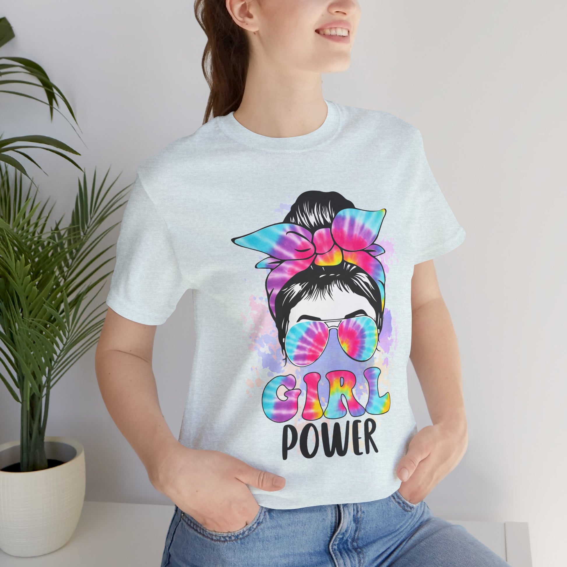 Empowering Girl Power Tee, Unisex T-Shirt for Girls, Feminist Apparel, Gift for Her, Cute Summer Top, Casual Statement Shirt